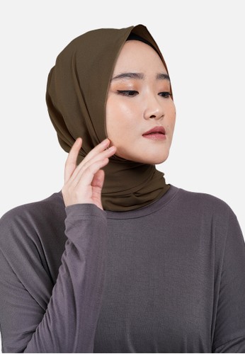 Jual Queensland Queensland X Aeesha Jilbab Pashmina A04080a Coklat Original Zalora Indonesia
