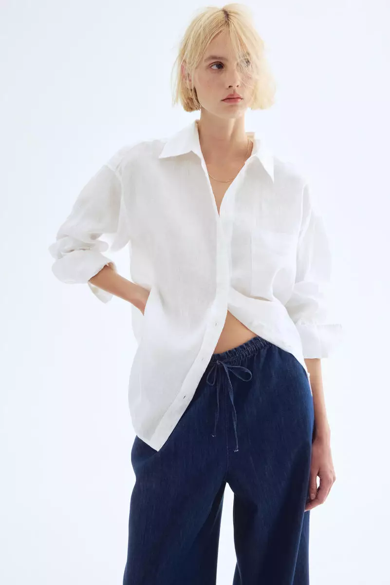 Oversized linen shirt