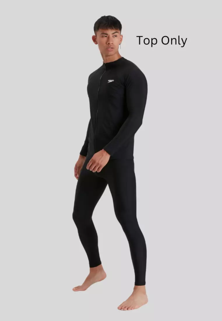 Black Zip Long Sleeve Top