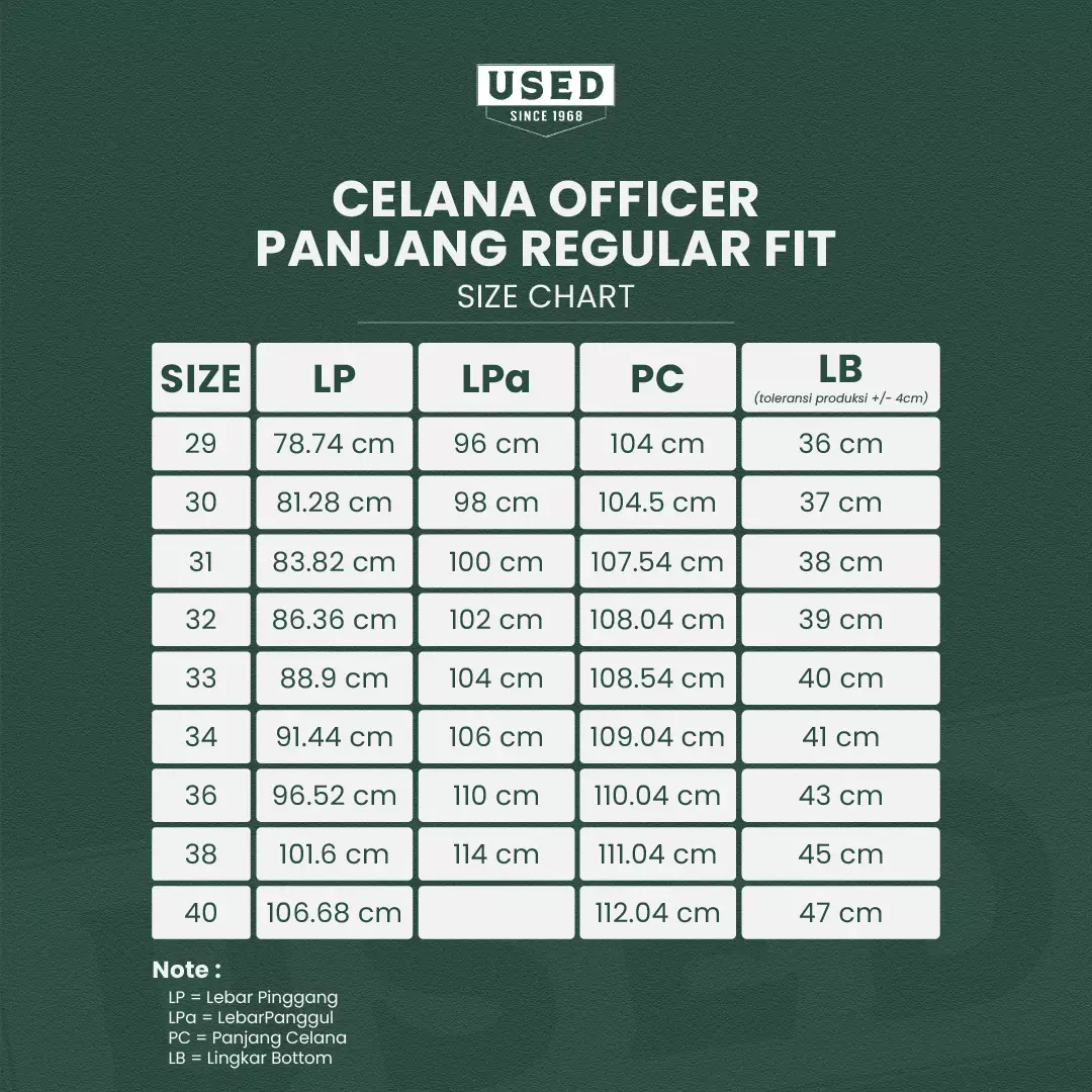 Used 1968 - 565 Celana Panjang Chinos Pria Regular Fit