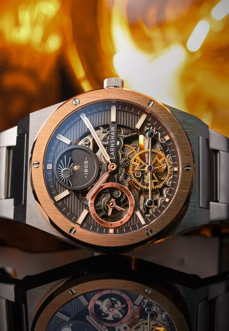 Buy Thomas Earnshaw Thomas Earnshaw Men's 42.5mm Drake Dual Time