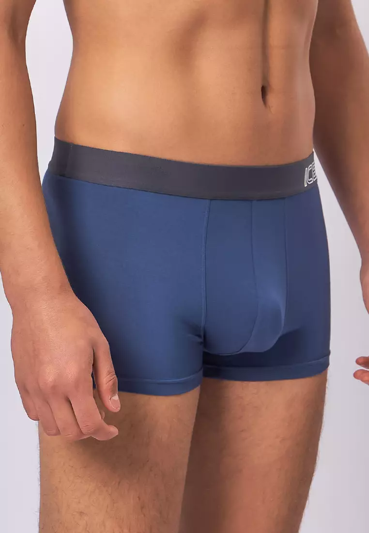 Ice Men Viscose With Spandex Men's Boxer Briefs Dusty01 - Dark Denim (Single Pack)