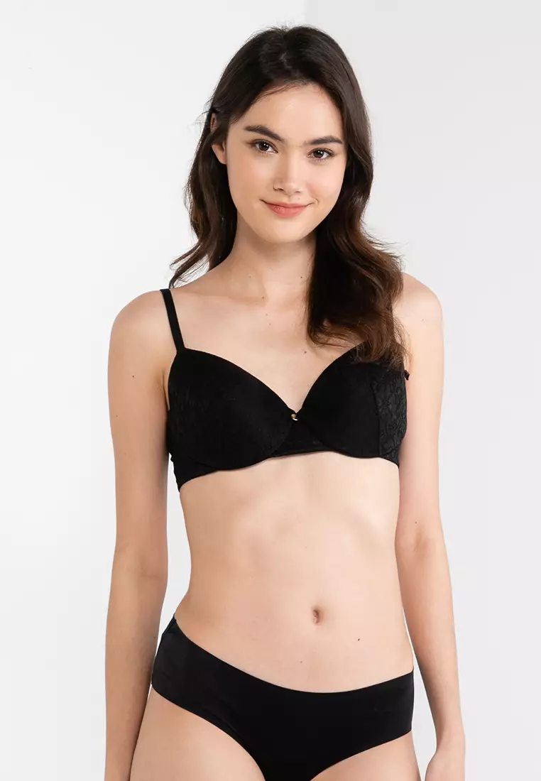 Buy Cotton On Body The Body Lace Contour Bra in Black 2024 Online