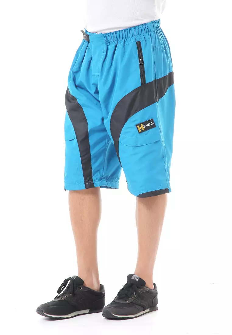 Grissham Celana Cargo Pendek Pria Motif List Short Pants Kasual Material Parasut ORIGINAL - Turkish