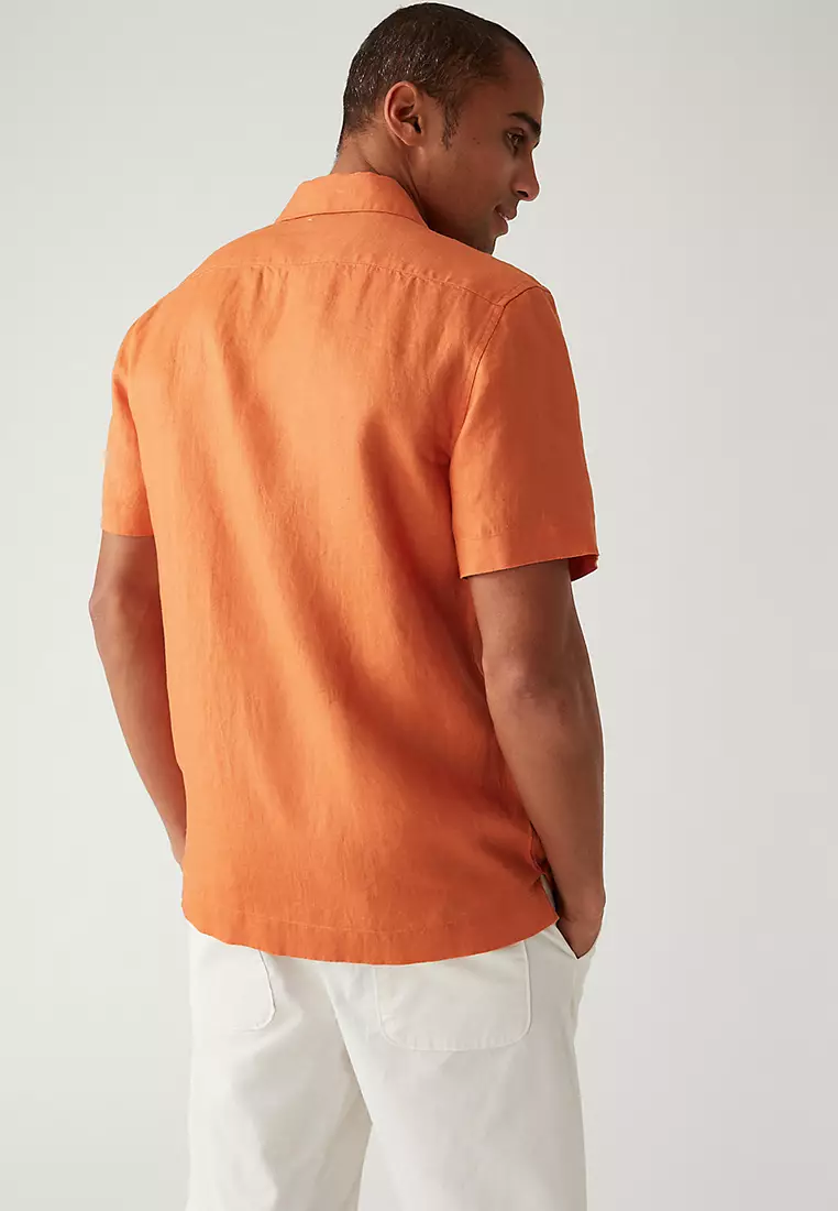 Pure Linen Revere shirt