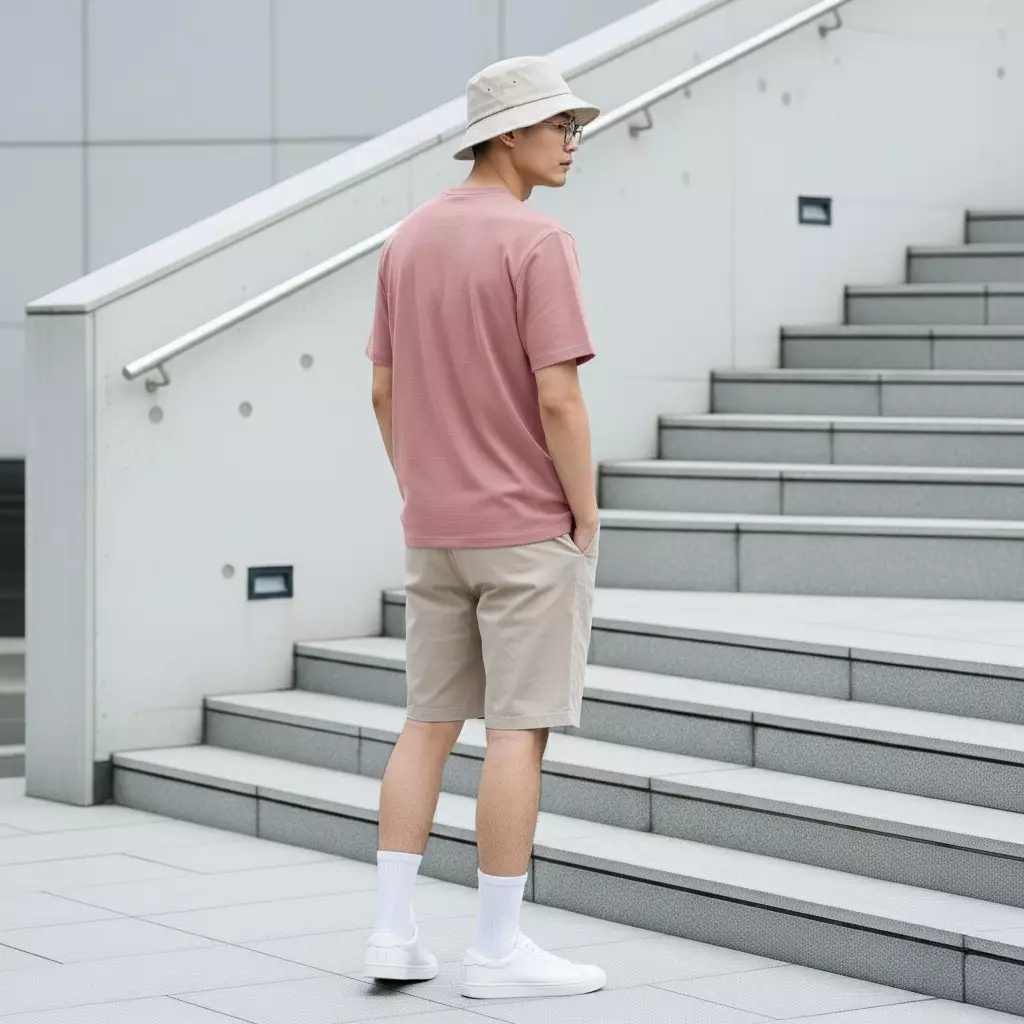 Kale PLUTO ROSE T-shirt Cotton Cloudy Boxy Fit - Kaos Korea - Atasan Kaos Pria - Kaos Basic Pria