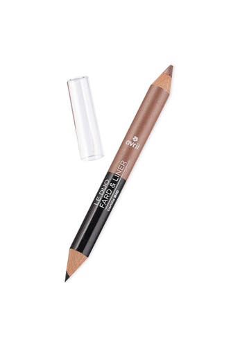 Avril black and brown Avril Organic 2 in 1 Eyeshadow And Liner - Noir Charbon / Taupe Nacre 2g 9134BBE5F3D65DGS_1