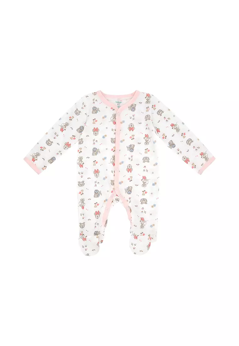 Baby Girl Licensed Newborn Essentials Sleepsuit Pack of 2 "Pretty as Flower"