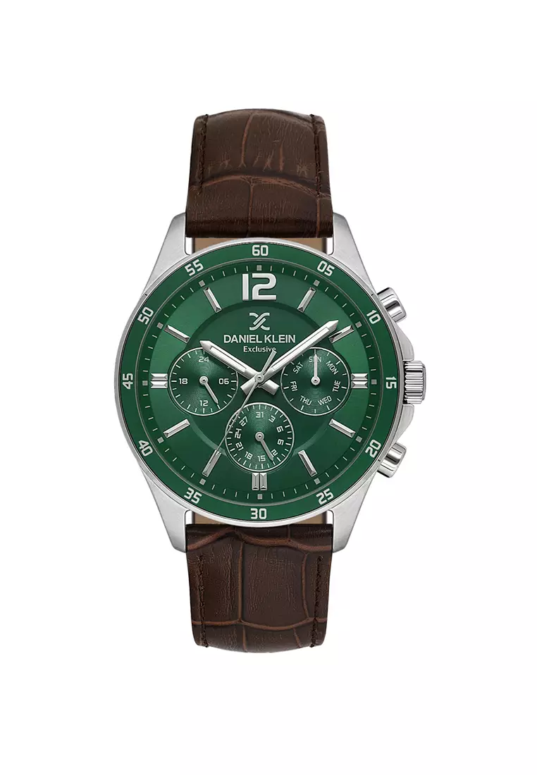 Daniel Klein Exclusive Men's Chronograph Watch Brown Genuine