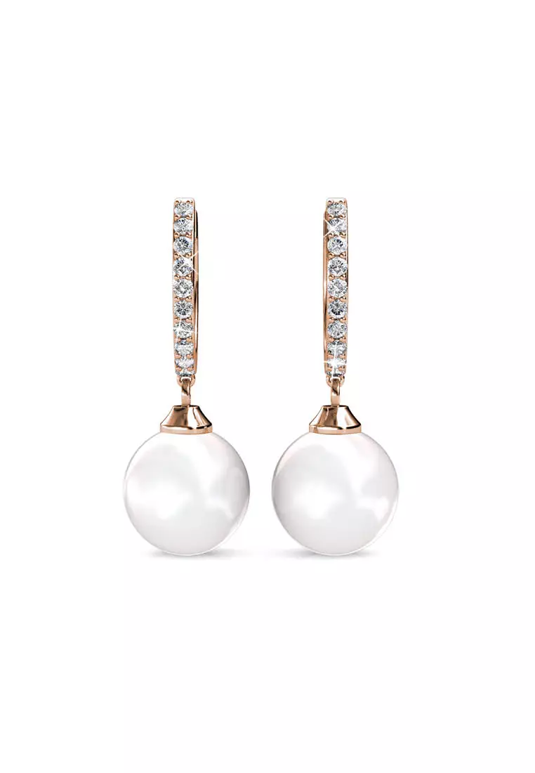 Buy Her Jewellery Her Jewellery Pearl Clip Earrings Rose Gold
