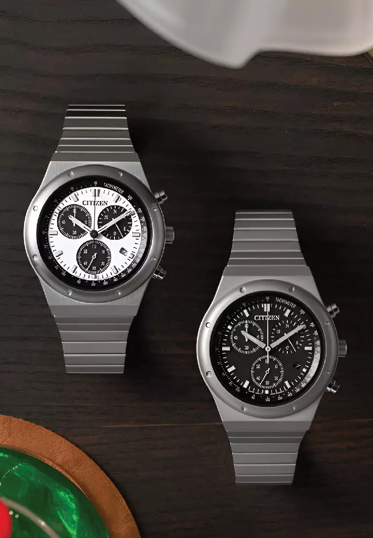 Citizen Record Label Eco Drive Chronograph Watch AT2540-57E