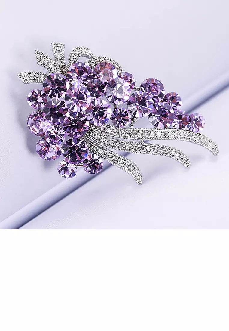Purple brooches new arrivals and pins