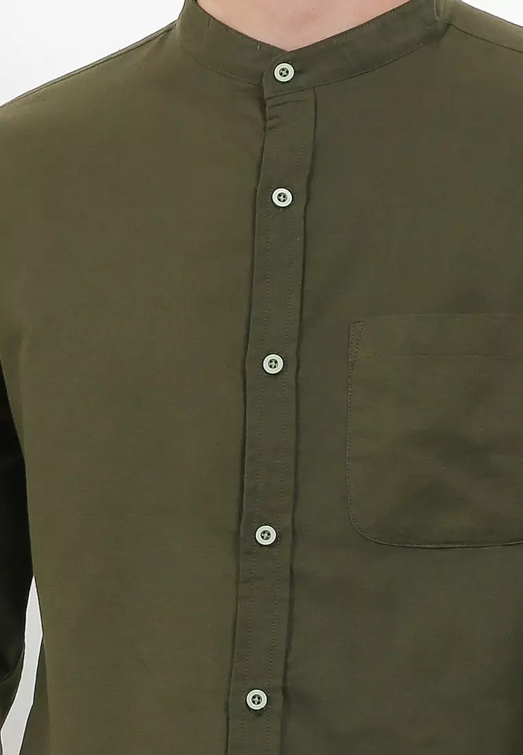 Ossu Green Army Longsleeve Ciangi Shanghai Shirt