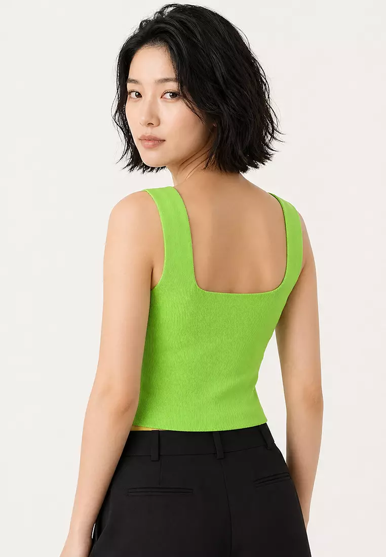 Square Neck Thin Mercerized Blouse