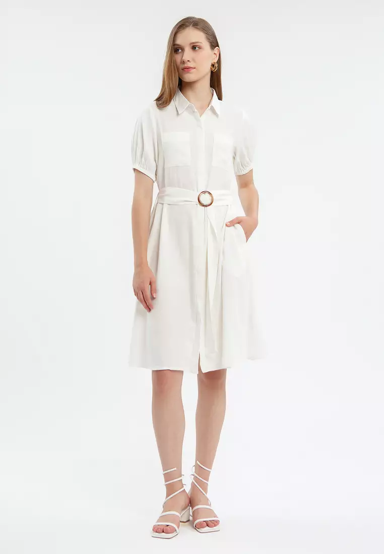 Minimal Mamicha Dress Broken White
