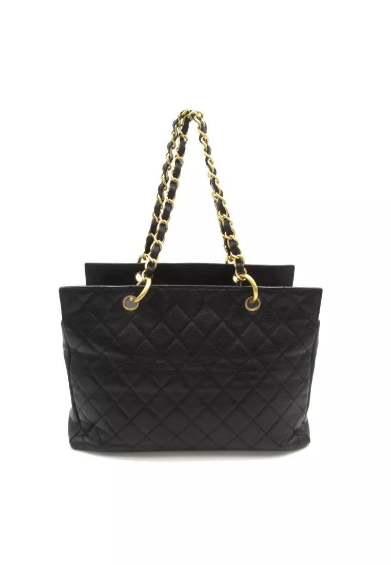 Chanel caviar tote bag shop