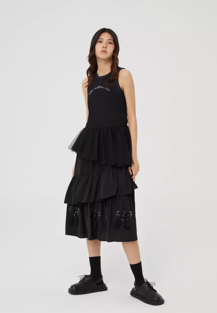 Buy INITIAL FASHION Layered Dress with Breedings 2024 Online | ZALORA  Singapore