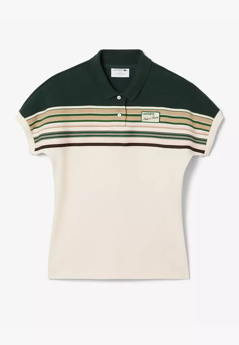 French Made Slim Fit Striped Polo Shirt
