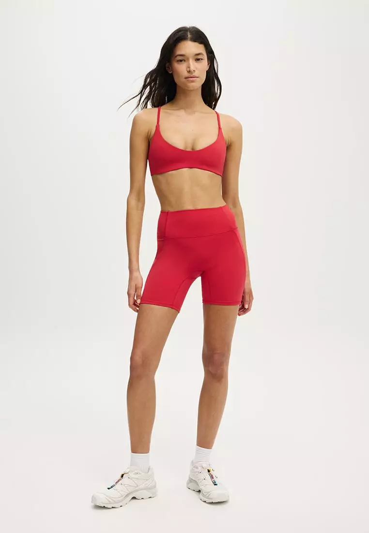 Ultra Soft Minimal Strappy Crop Sports Bra
