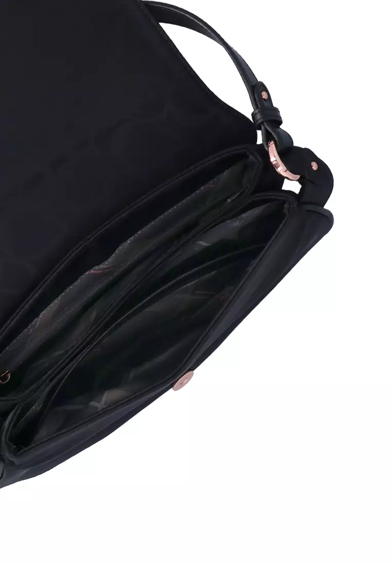Black Carlo GEO Nylon Crossbody