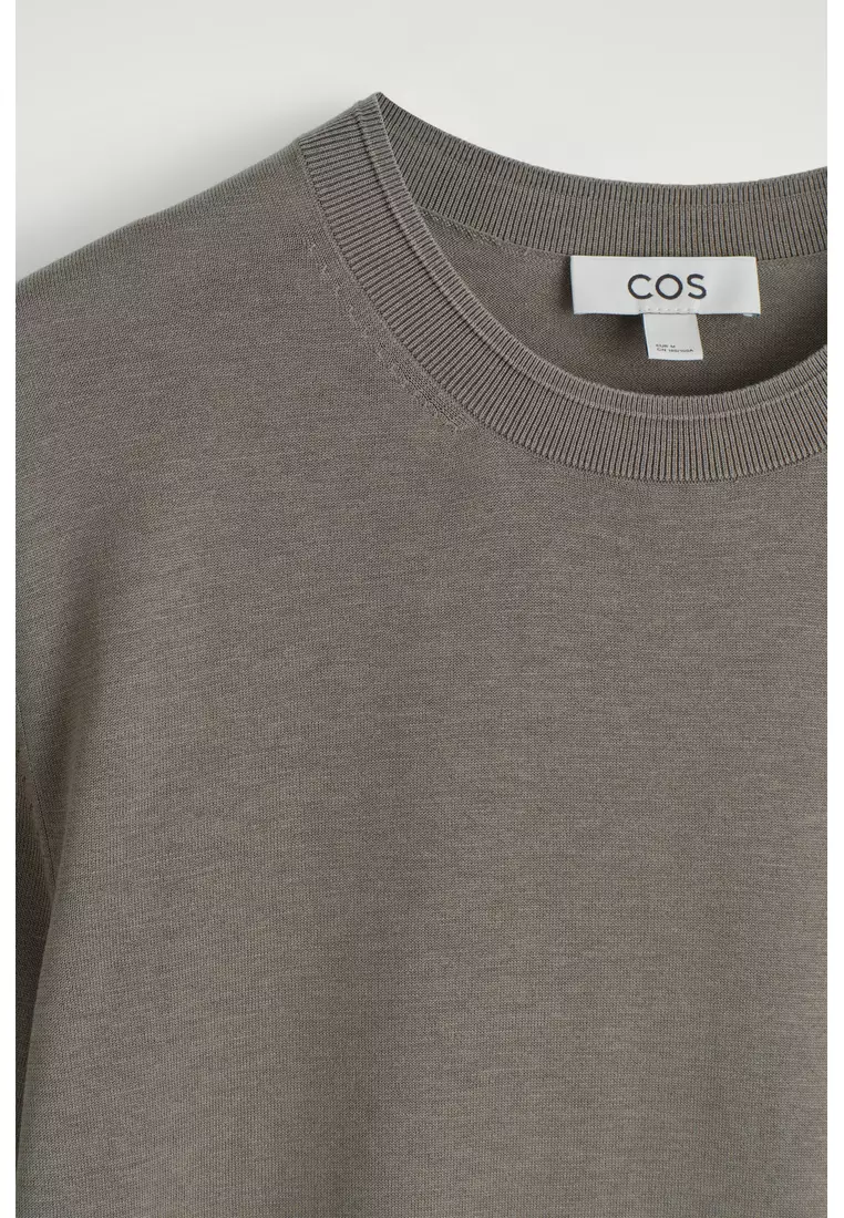 SLIM KNITTED SILK T-SHIRT