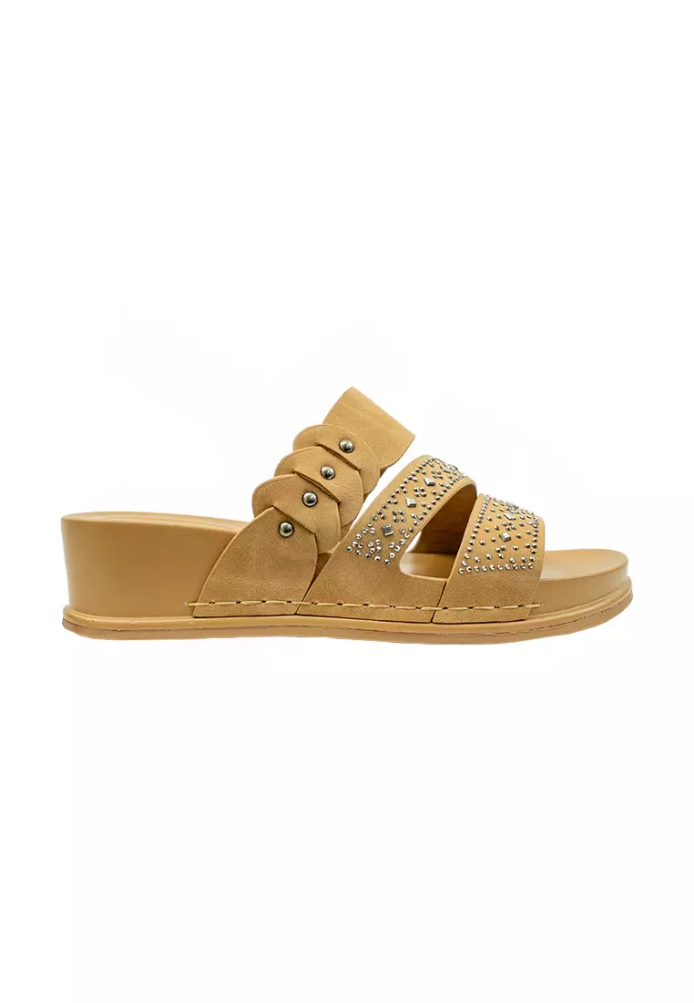 Discount on Mario D' boro Runway  shoes - SKU: Women's Flat Sandals LY 28314 Medium Beige C70