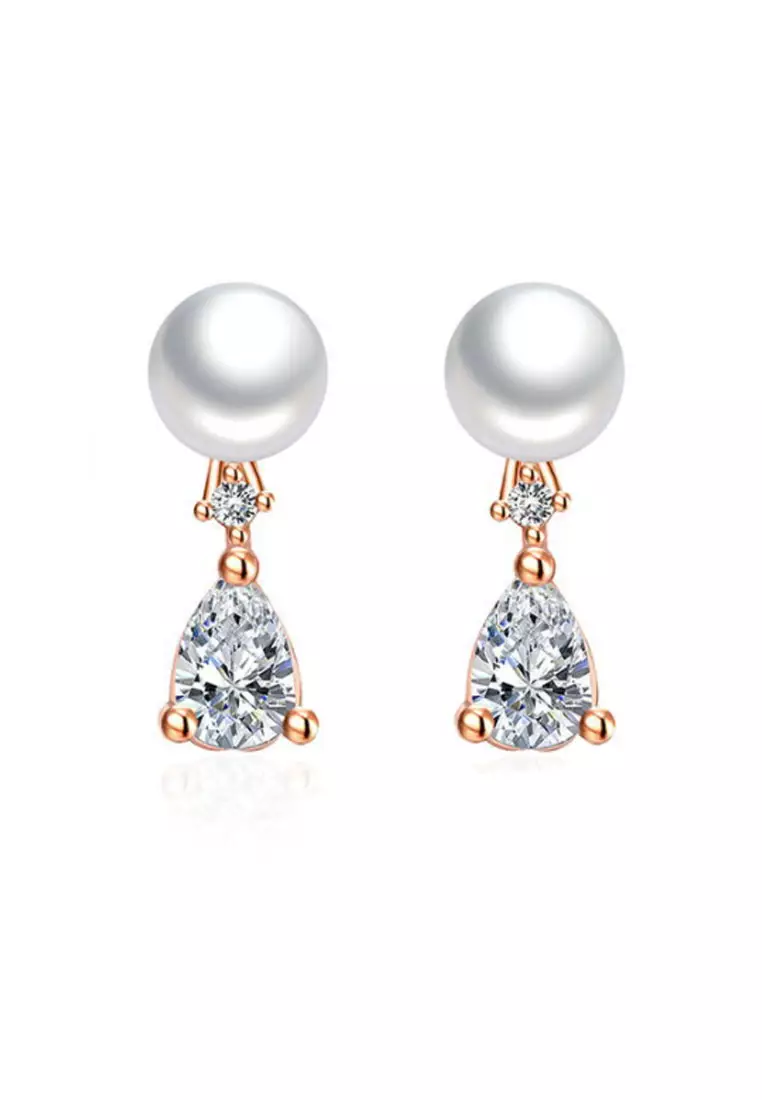 Buy LYCKA LKK2021 LYCKA Trendy Zircon Earrings 2024 Online
