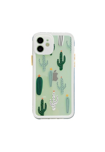 Kings Collection green Cactus Pattern iPhone 12 Pro Case (KCMCL2421) 845CAACEABF8A6GS_1
