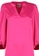 Anne Klein pink Split Neck Satin Puff Sleeve Blouse C79A5AA17E7BFAGS_3