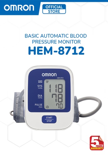 Omron n/a Omron HEM-8712 Basic Automatic Blood Pressure Monitor Digital BP 38066ESF843E4EGS_1