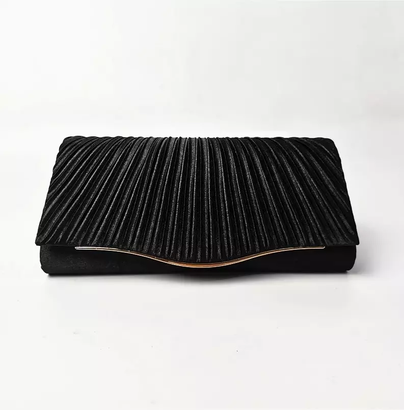 Vedlyn Gina Tas Clutch Pesta Wanita Cantik Stylish Elegan - Black