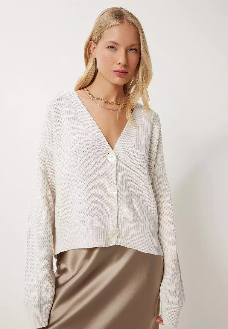 V-Neck Buttoned Knitwear Cardigan