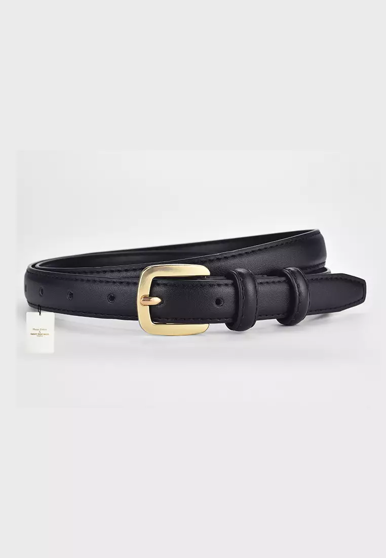 Metal Pin Gold Color Buckle Leather Belt JW CY-155