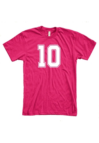 MRL Prints pink Number Shirt 10 T-Shirt Customized Jersey 8F5CBAA81D5EE1GS_1
