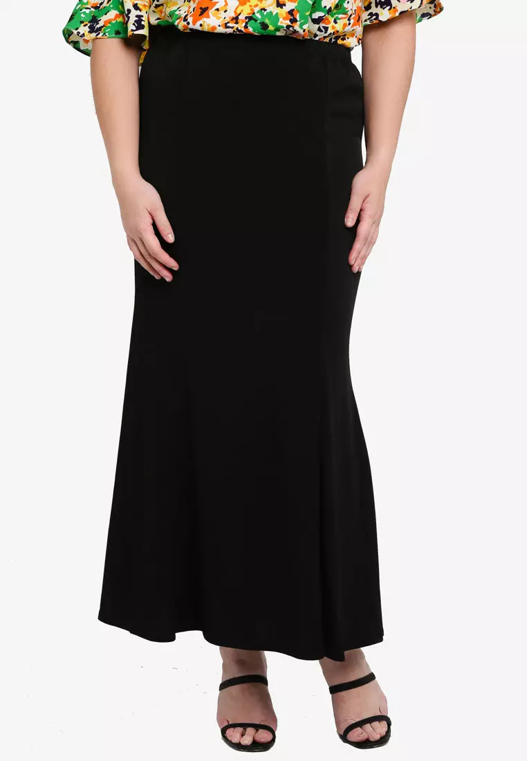 Plus size shop mermaid maxi skirt