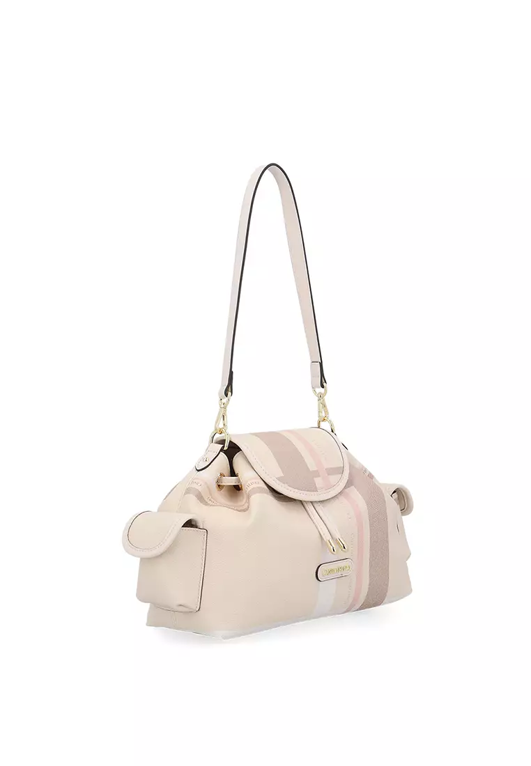 Buy Carlo Rino Matrix Series Cargo Bag S - Beige Online | ZALORA Malaysia