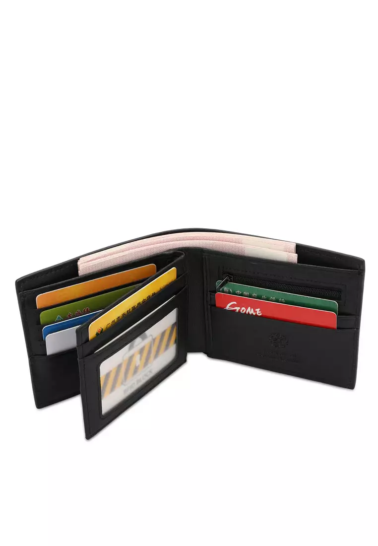 Men's Genuine Leather RFID Blocking Bi Fold Wallet (Dompet Bi Fold Pria Kulit Genuine RFID Blocking)