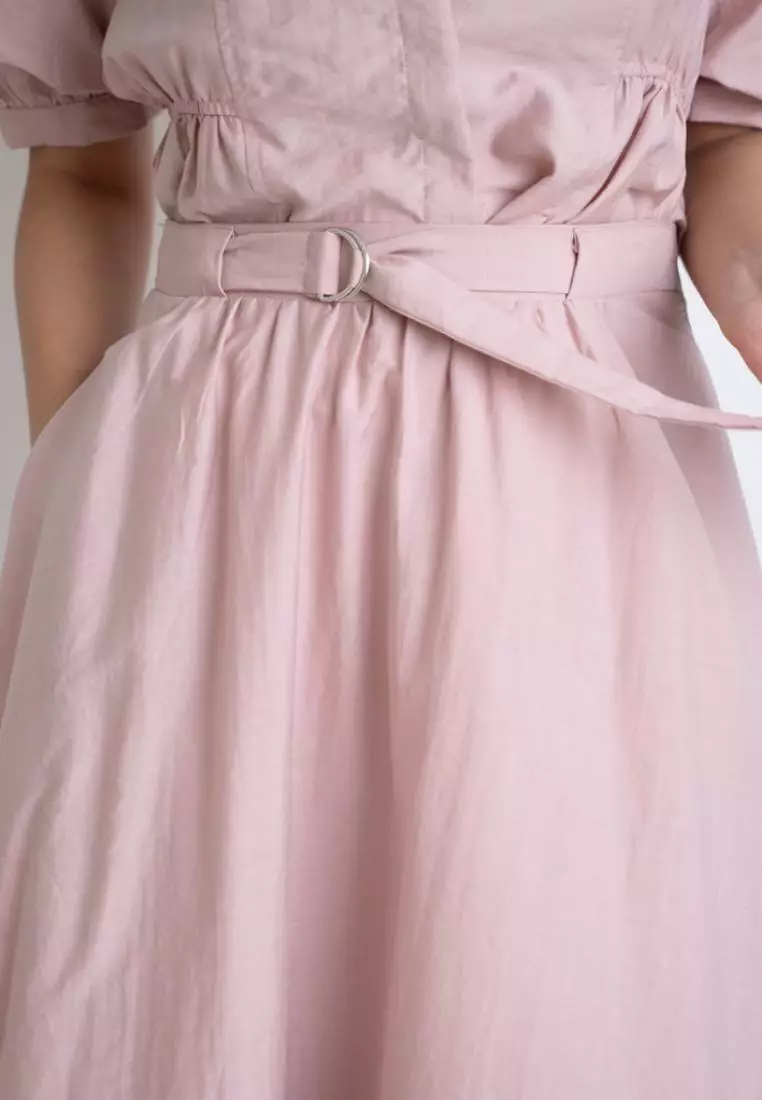 MAXI FLARE SKIRT WITH ELASTICITY WAISTBAND