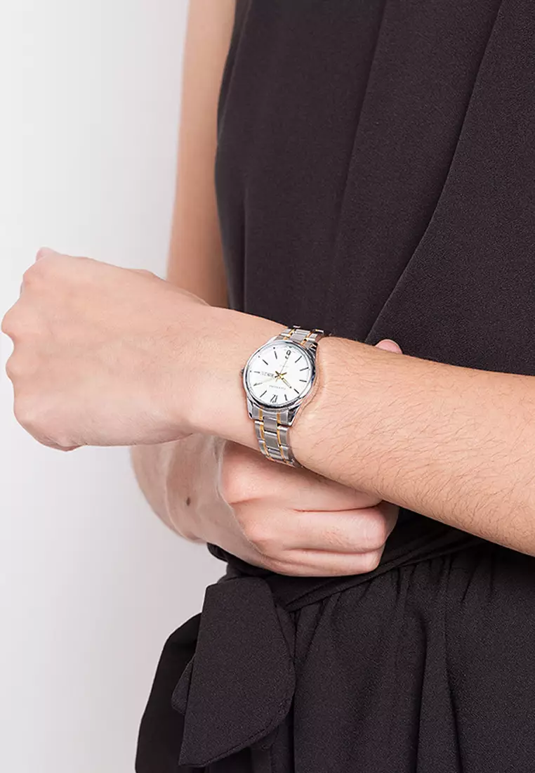 Analog Watch 20122258-Two Tone - White Dial