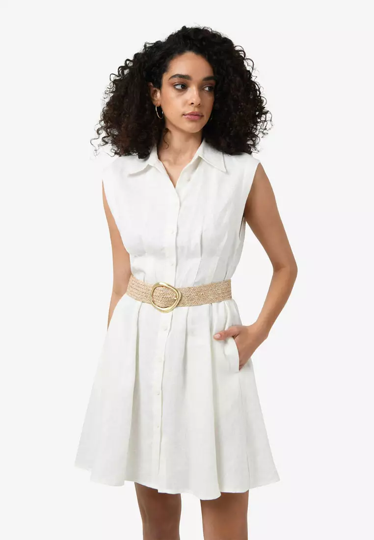 Ami Linen Mini Beach Dress