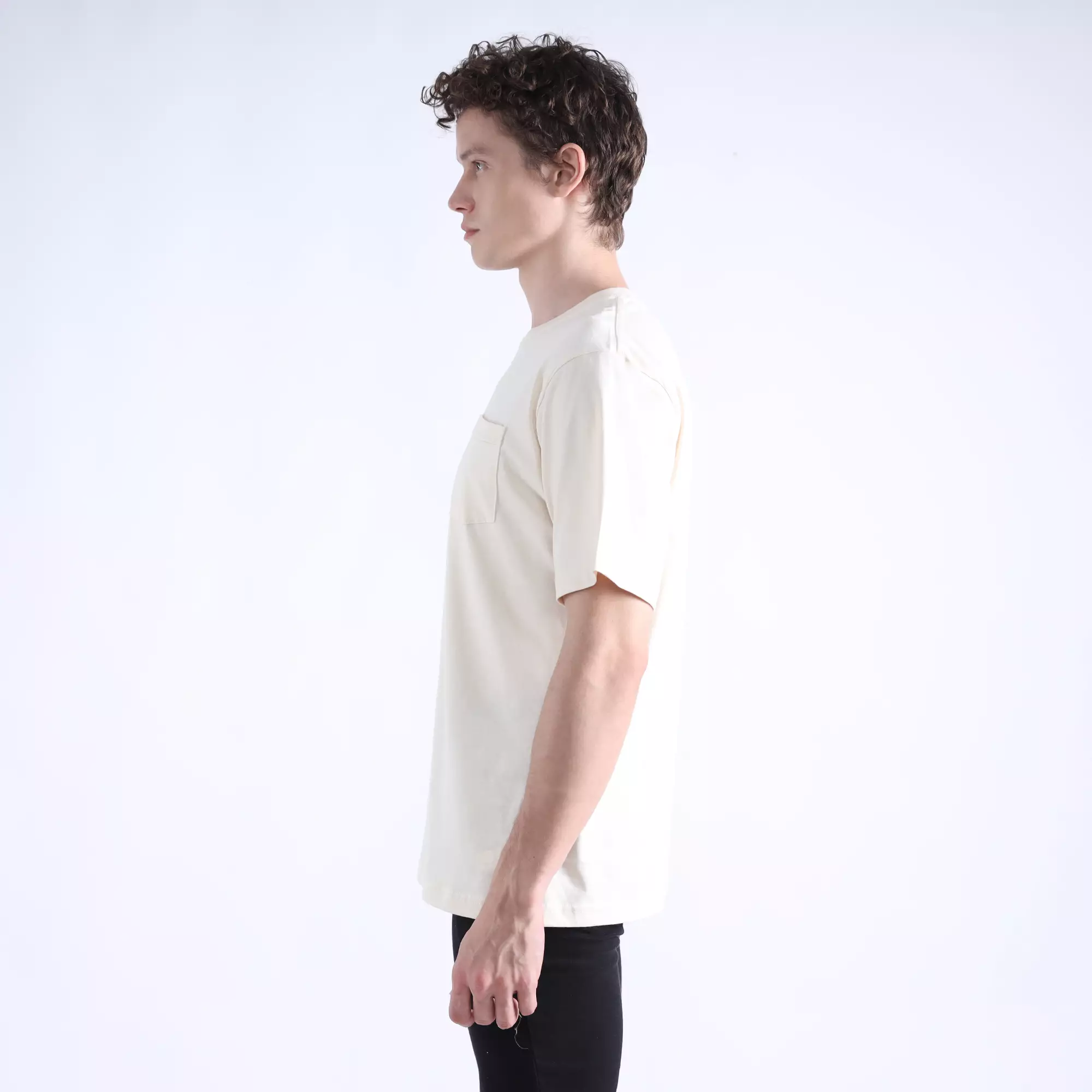 Larusso Regular Fit Premium Pocket Tee - Pristine White