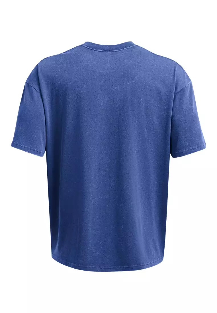 Under Armour Men's UA Heavyweight Oversized Logo Wash Short Sleeve