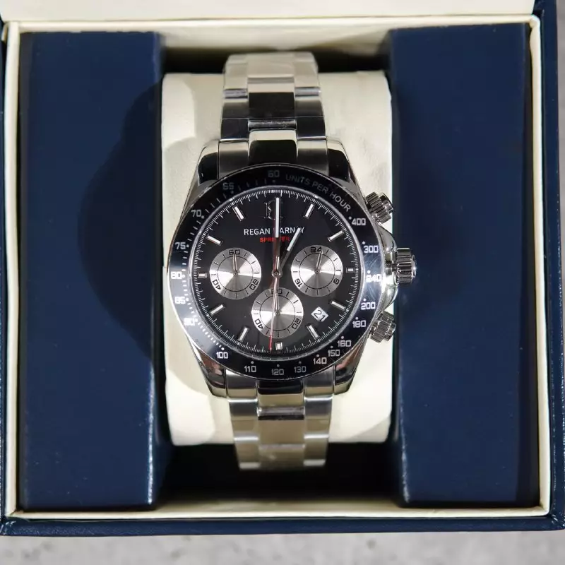 Jam Tangan REGAN HARNEY RH 008-01 SPRINTER BLACK STAINLESS STEEL WATCH 100% ORIGINAL - OS