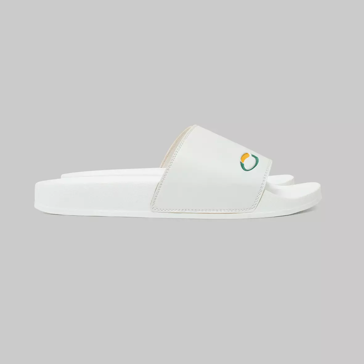 Cogen Sendal Pria Wanita Sandal Slide Padel Marhadi Slop Unisex Bleno Series - All White