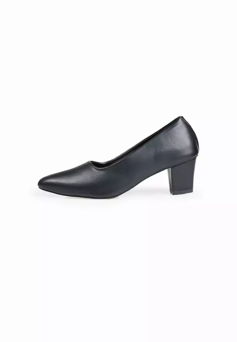 Seis Viola Sepatu Heels Wanita 5 Cm-BLACK