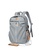 Lara grey Men's Plain Water-proof Wear-resistant Nylon Reflective Zipper Backpack - Grey 3441DACF7FF0D7GS_4