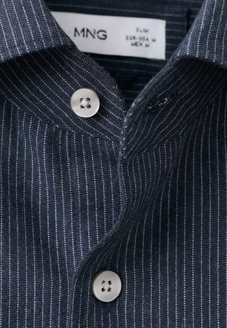 100% Cotton Regular-Fit Striped Shirt