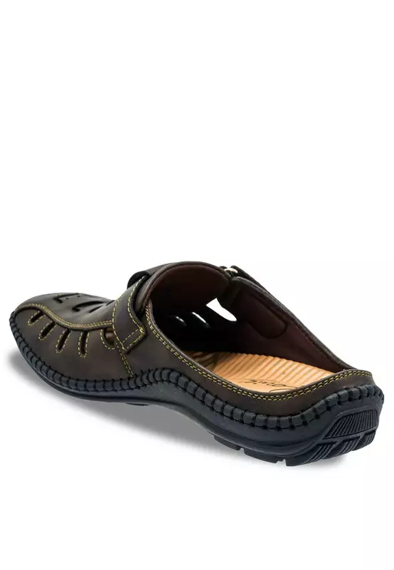 Faux Suede Velcro Fasten Casual Sandals