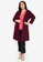 Curvy red Plus Size Knitted Straight Long Cardigan 69850AA472946EGS_4