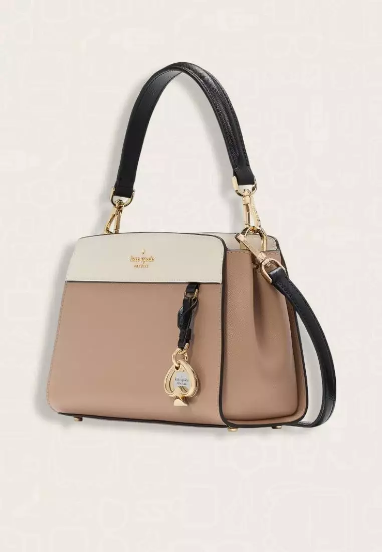 Kate Spade Madison Small Top Handle Satchel Toasted Hazelnut Multi
